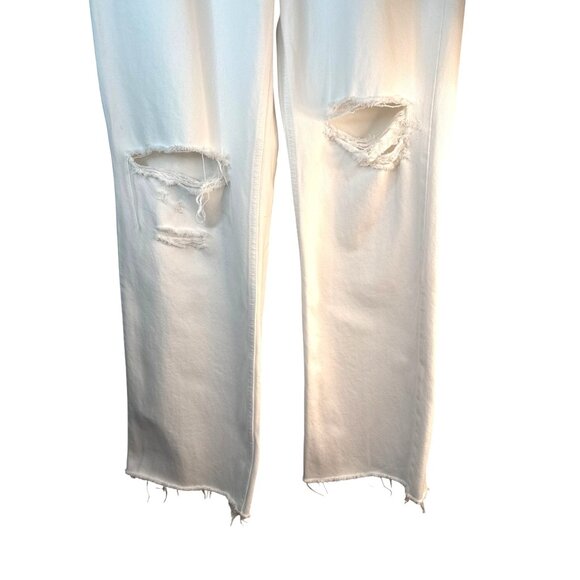 2/$30 ZARA Womens Size 8 Distressed White Jeans - Picture 8 of 15